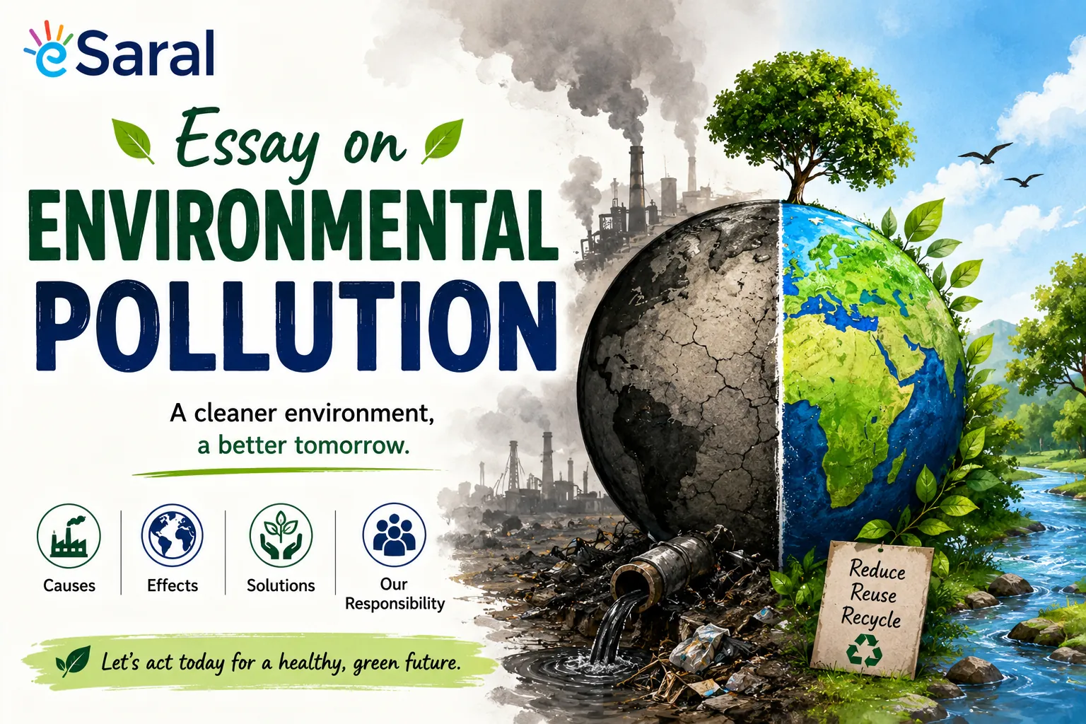 Essay on Environmental Pollution — Short & Long Essays (100 to 500 Words)